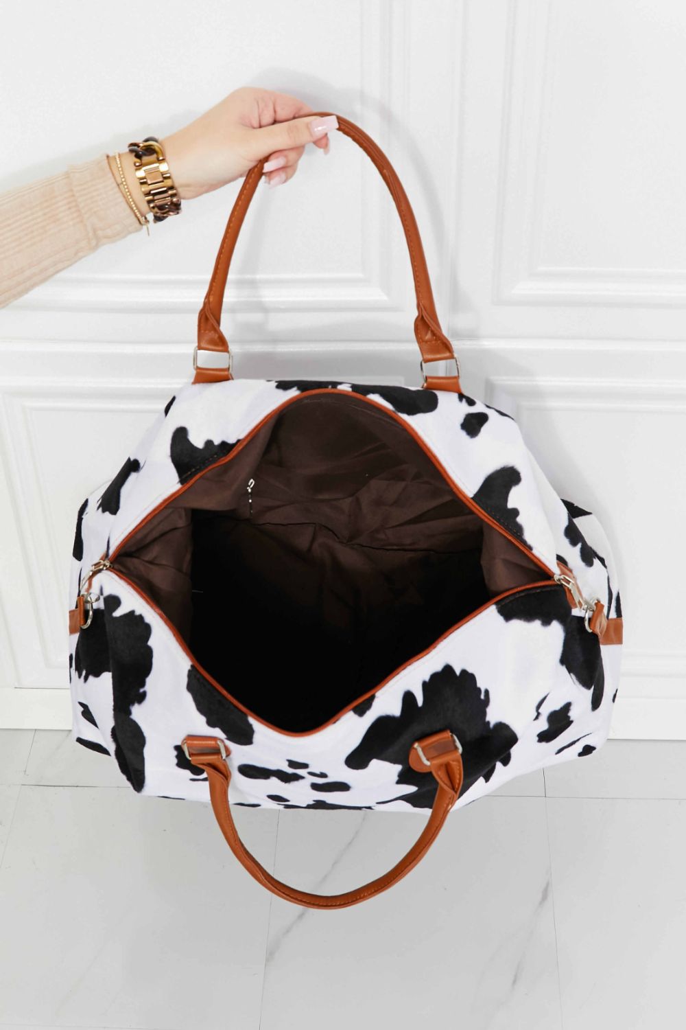 Animal Print Plush Weekender Bag - GlamZation