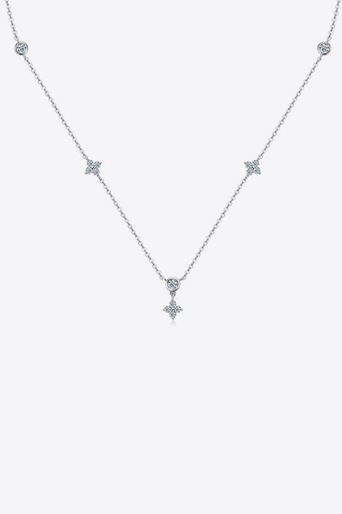 Moissanite 925 Sterling Silver Necklace mi