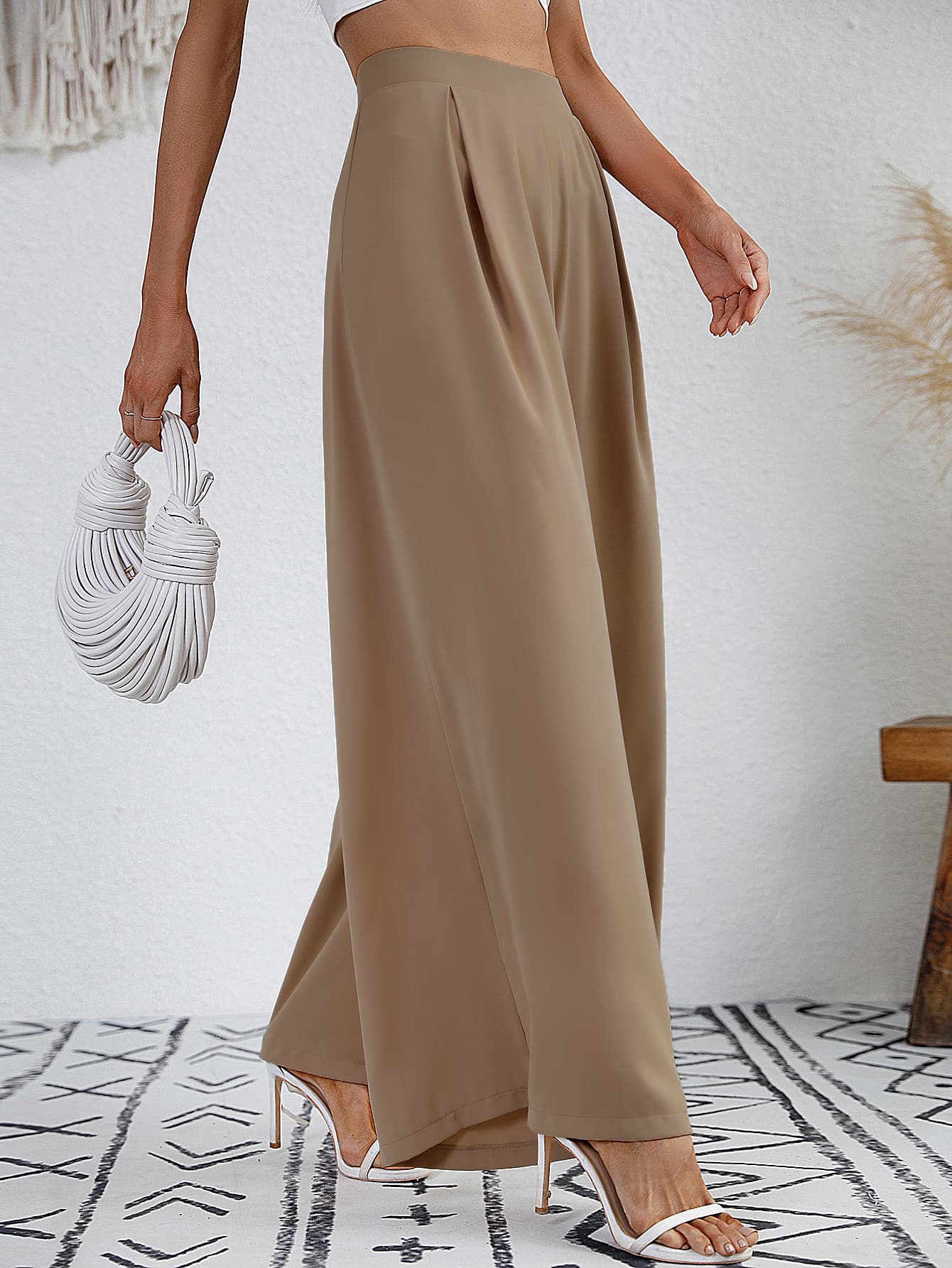 High Waist Wide Leg Pants