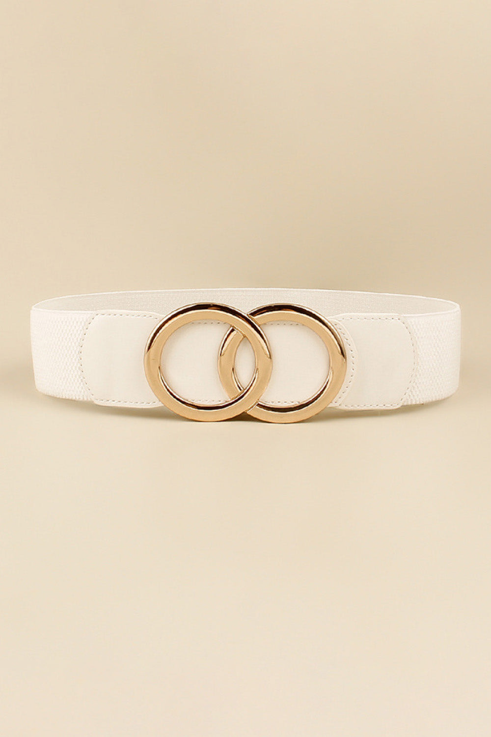 Zinc Alloy Buckle Elastic PU Belt
