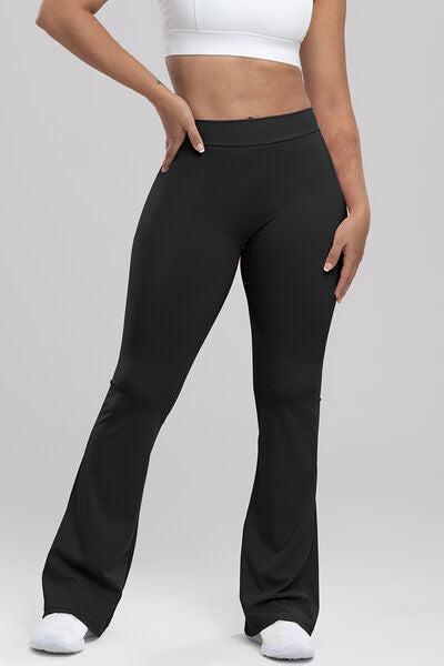 Ruched High Waist Bootcut Active Pants