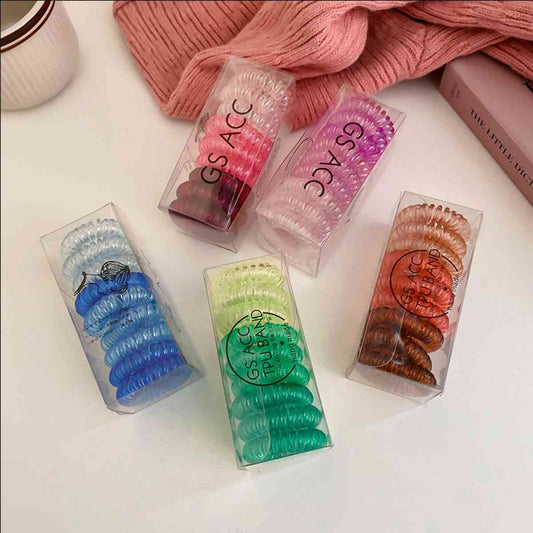 9 PCS/Set Plastic Telephone Line Hair Ropes