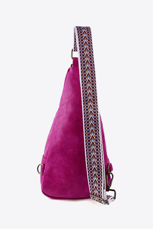 All The Feels PU Leather Sling Bag - GlamZation